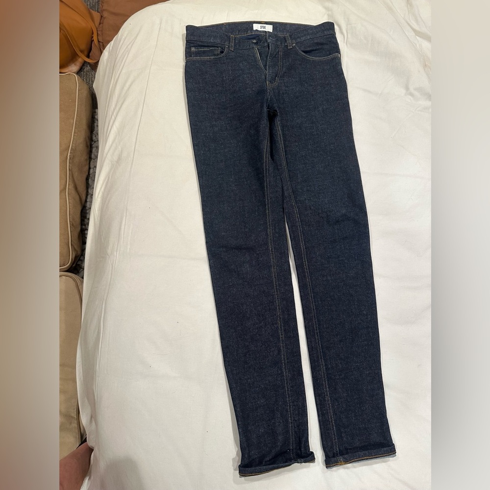 SPOKE Men’s Skinny Selvedge Denim 32 x 33 Worn once.  $200+ new